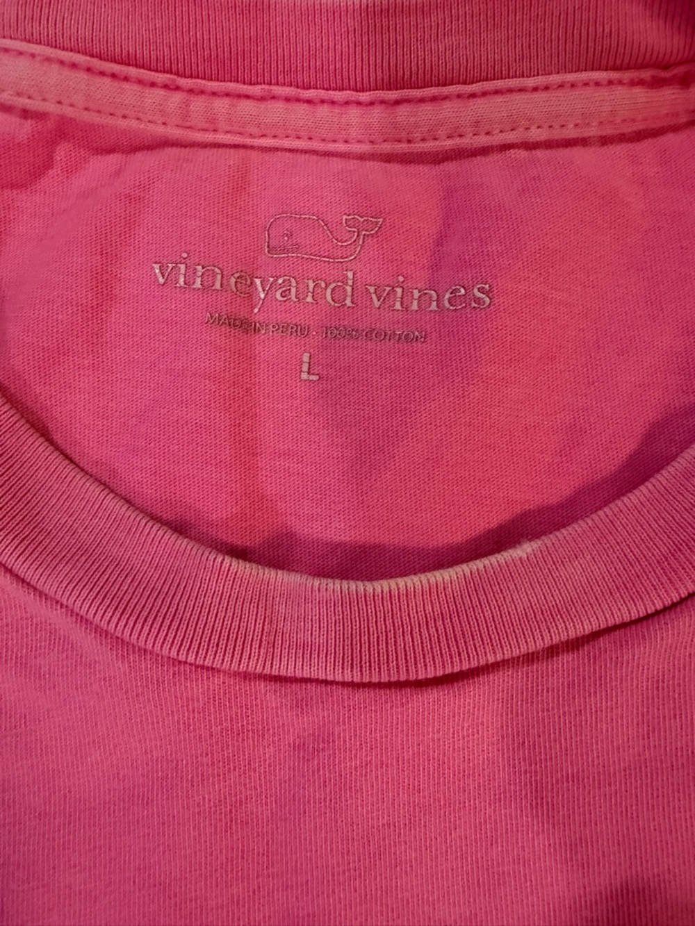 Vineyard Vines Men's Short-Sleeve Pocket Tee - Hot Pink - Picture 3 of 4